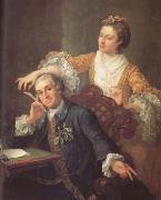 HOGARTH, William David Garrick and his Wife (mk25) painting